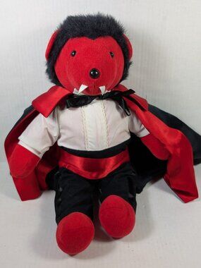 Vtg North American Bear Co Dracula Plush 1986 Very Important Monsters Halloween